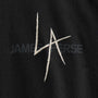 JP x LA in Short Sleeve Crew in Black | James Perse Los Angeles