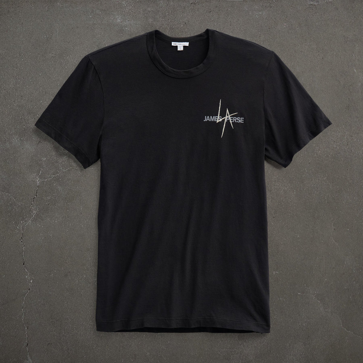 JP x LA in Short Sleeve Palm Fade in Black | James Perse Los Angeles