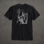 JP x LA in Short Sleeve Palm Fade in Black | James Perse Los Angeles