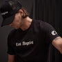 LA Gothic Short Sleeve Crew in Black | James Perese Los Angeles
