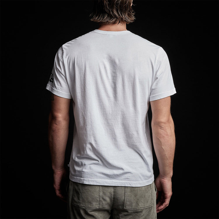 LA Gothic Short Sleeve Crew in White | James Perese Los Angeles