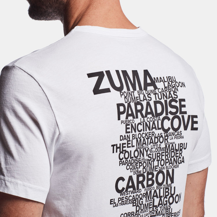 Malibu Beach Graphic Tee In White | James Perse Los Angeles