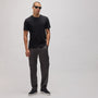 Short Sleeve Crew Palm Graphic in Black/Grey | James Perse Los Angeles