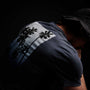 Short Sleeve Crew Palm Graphics in Blue Oil Pigment | James Perse Los Angeles 