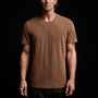 Short Sleeve Crew Palm Graphics in Gingerbread Pigment | James Perse Los Angeles 