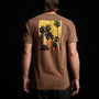 Short Sleeve Crew Palm Graphics in Gingerbread Pigment | James Perse Los Angeles 
