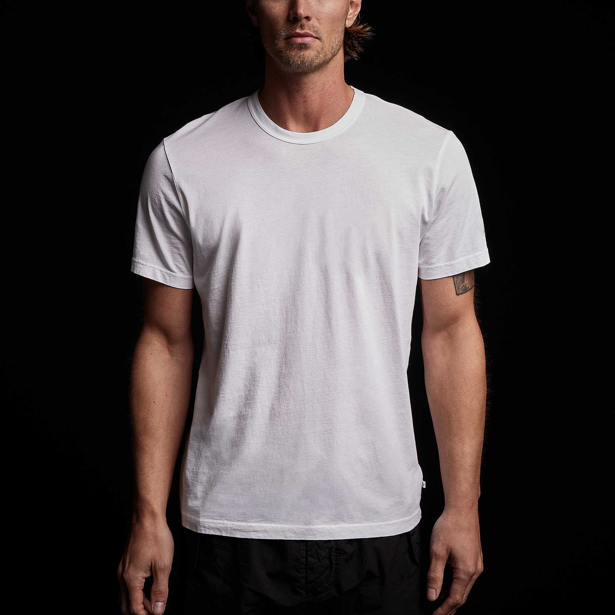 Short Sleeve Crew Palm Graphics in White | James Perse Los Angeles 