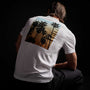 Short Sleeve Crew Palm Graphics in White | James Perse Los Angeles 