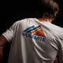 Mountain Graphic Crew in White | James Perse Los Angeles