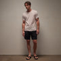 Short Sleeve Crew Palm Springs Graphic in Zephyr Pigment/White | James Perse Los Angeles