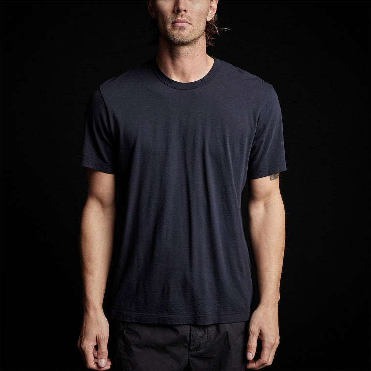 Short Sleeve Crew Alpine Graphic in Deep | James Perse Los Angeles