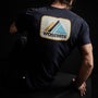 Short Sleeve Crew Alpine Graphic in Deep | James Perse Los Angeles