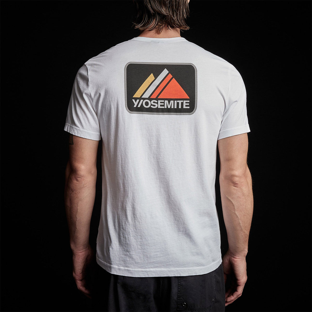 Short Sleeve Crew Alpine Graphic in White | James Perse Los Angeles