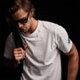 Malibu Shoreline Graphic Crew in White | James Perse Los Angeles