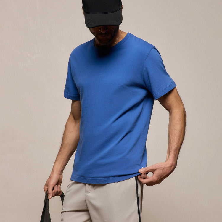 Short Sleeve Crew Neck in Baltic Blue | James Perse Los Angeles