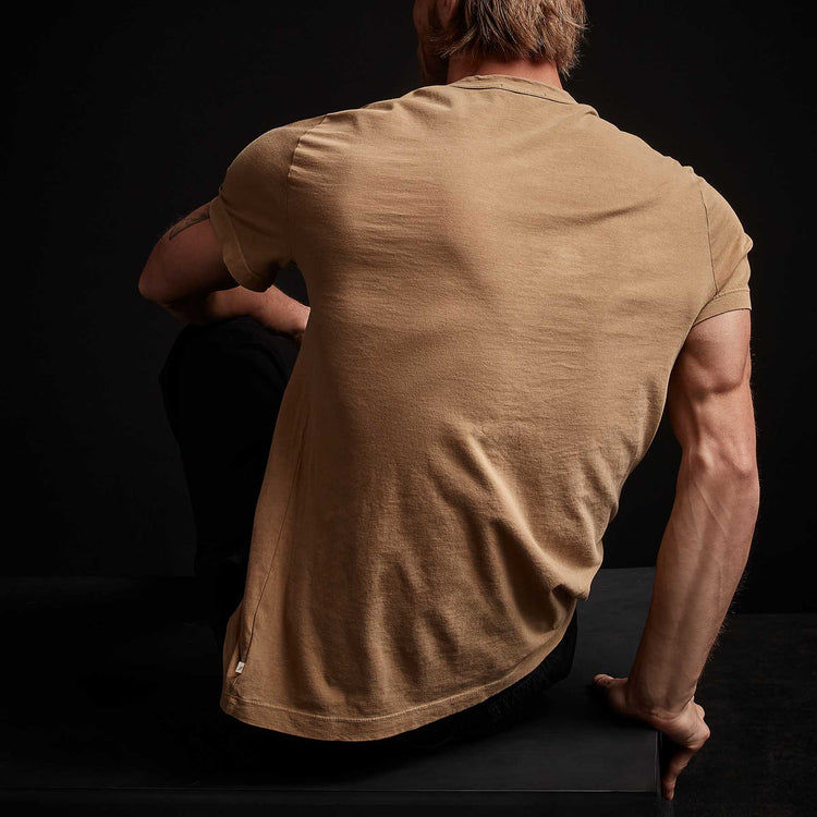 Short Sleeve Crew Neck - Bronze Pigment | James Perse Los Angeles