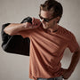 Short Sleeve Crew Neck in Bonfire Pigment | James Perse Los Angeles