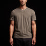 Short Sleeve Crew Neck in Burro Pigment | James Perse Los Angeles