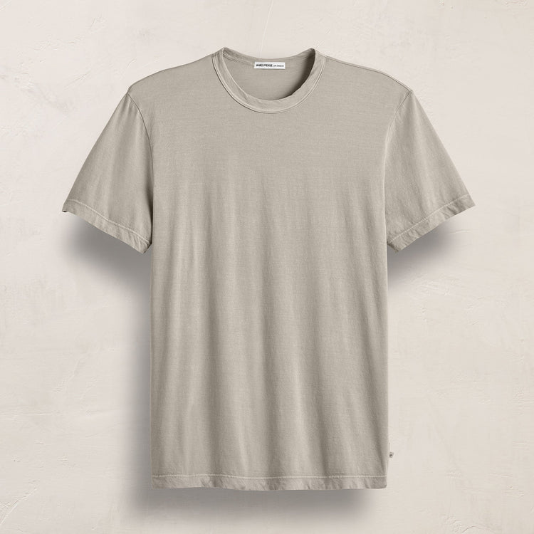 Short Sleeve Crew Neck in Concrete Pigment | James Perse Los Angeles