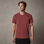 Short Sleeve Crew Neck in Claret Pigment | James Perse Los Angeles