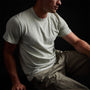 Short Sleeve Crew Neck in Celery Pigment | James Perse Los Angeles