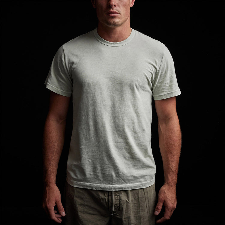 Short Sleeve Crew Neck in Celery Pigment | James Perse Los Angeles