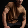 Short Sleeve Crew Neck in Copper Pigment | James Perse Los Angeles