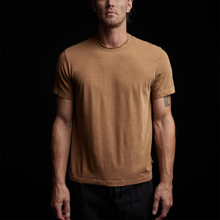 Short Sleeve Crew Neck in Copper Pigment | James Perse Los Angeles