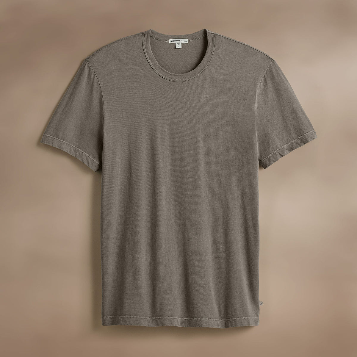 Short Sleeve Crew Neck in Coyote Pigment | James Perse Los Angeles
