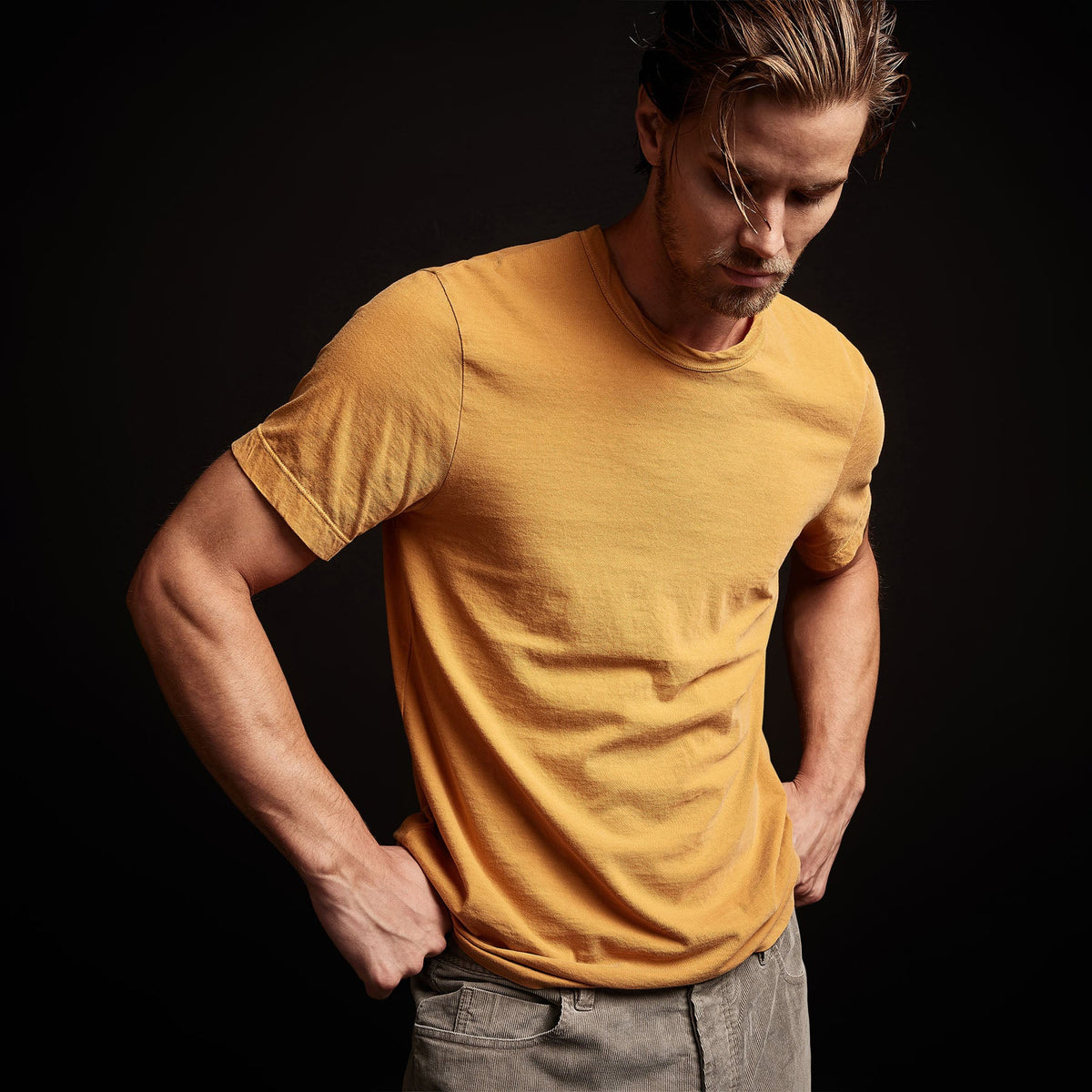 Short Sleeve Crew Neck in Comet Pigment | James Perse Los Angeles