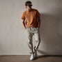 Short Sleeve Crew Neck in Citrine Pigment | James Perse Los Angeles