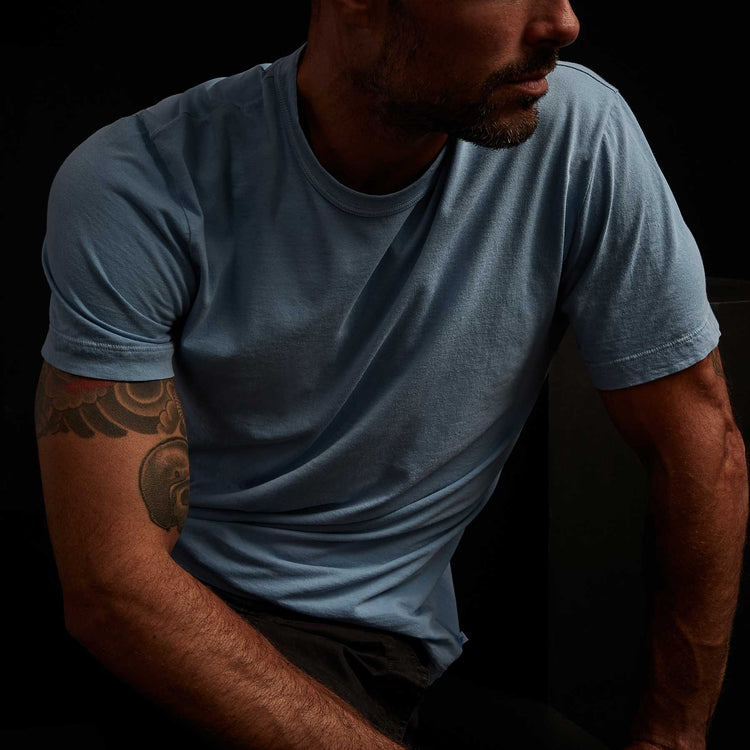 Short Sleeve Crew Neck in Delta Pigment | James Perse Los Angeles