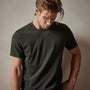Short Sleeve Crew Neck in Dark Olive Pigment | James Perse Los Angeles
