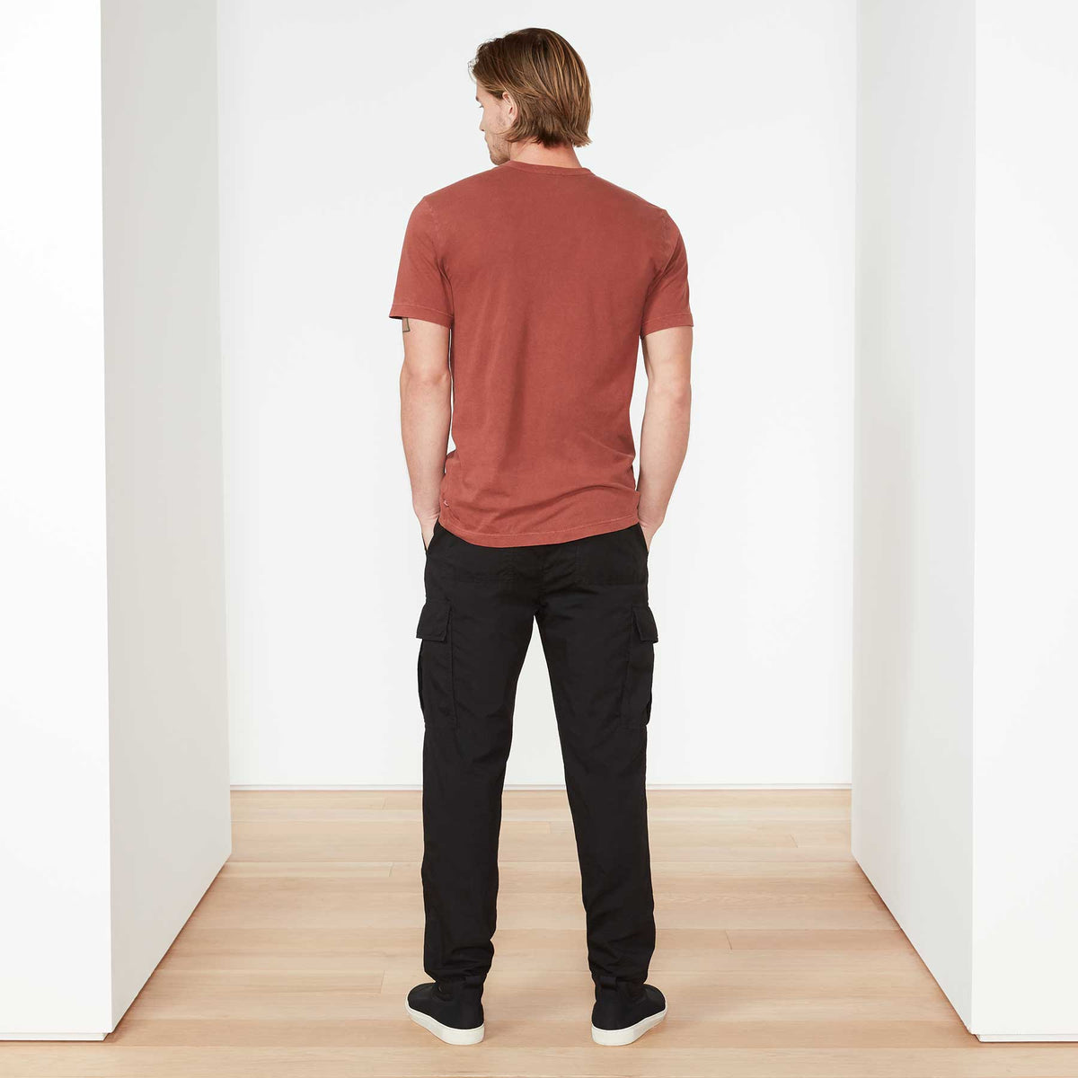 Short Sleeve Crew Neck In Ember Pigment | James Perse Los Angeles