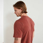 Short Sleeve Crew Neck In Ember Pigment | James Perse Los Angeles