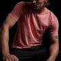Short Sleeve Crew Neck in Flamingo Pigment | James Perse Los Angeles