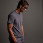 Short Sleeve Crew Neck in Flannel Pigment | James Perse Los Angeles