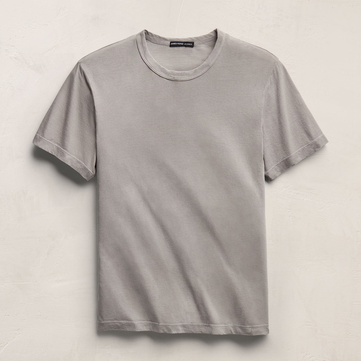 Short Sleeve Crew Neck in Fog Pigment | James Perse Los Angeles