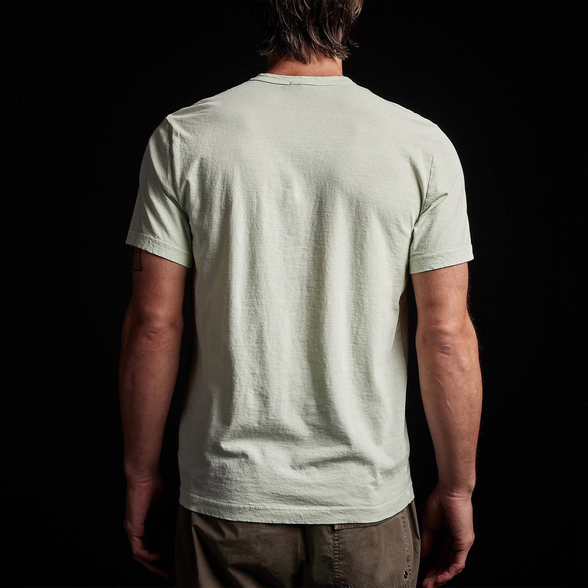 Short Sleeve Crew Neck in Ice Mint Pigment | James Perse Los Angeles