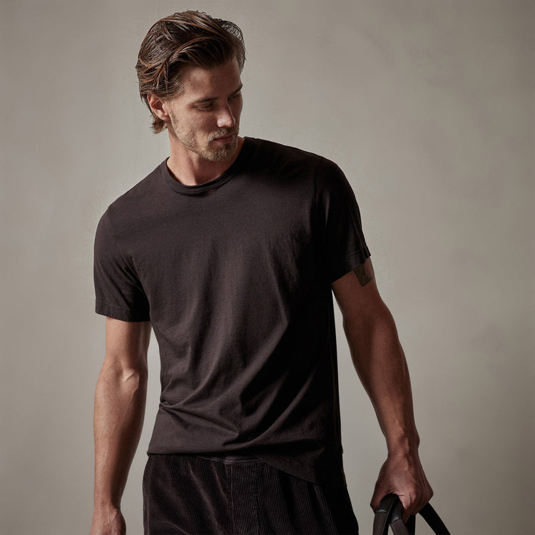 Short Sleeve Crew Neck in Kona | James Perse Los Angeles