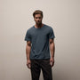 Short Sleeve Crew Neck in Lake Pigment | James Perse Los Angeles