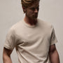 Short Sleeve Crew Neck in Latte Pigment | James Perse Los Angeles