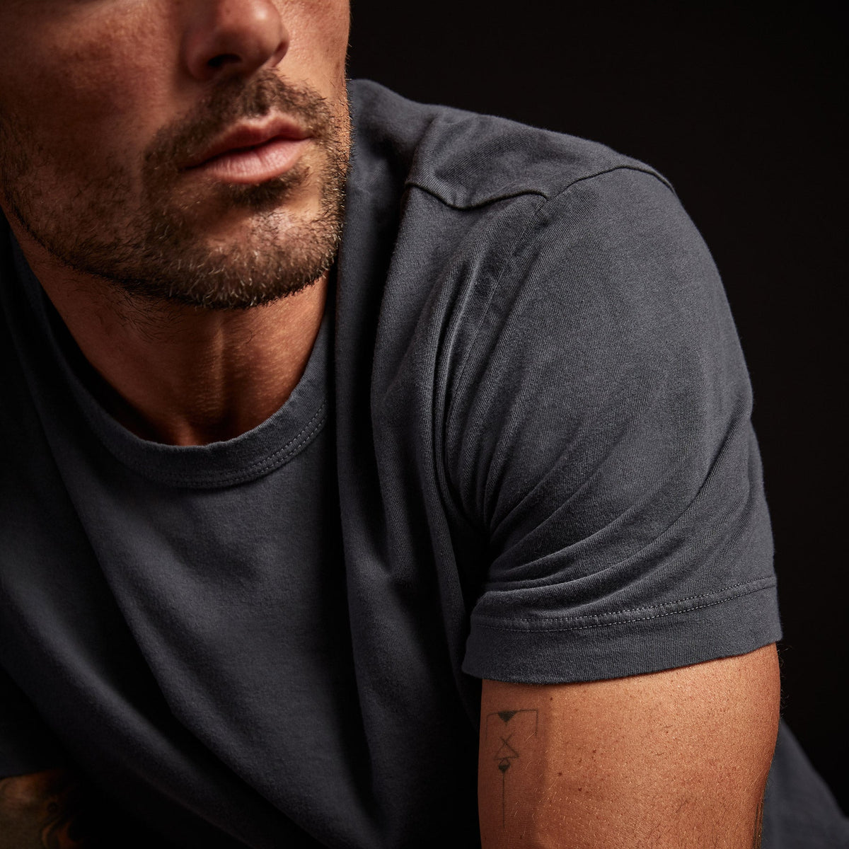 Short Sleeve Crew Neck In Maine Pigment | James Perse Los Angeles