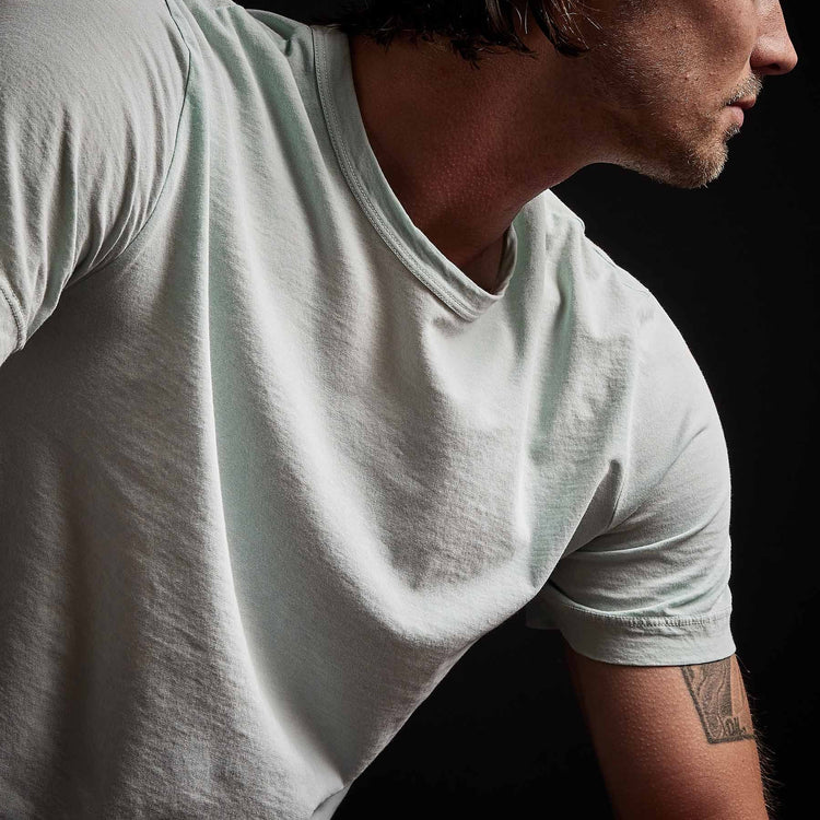 Short Sleeve Crew Neck in Ocean Spray Pigment | James Perse Los Angeles 
