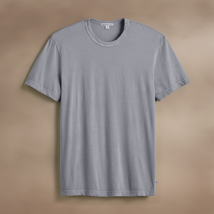 Short Sleeve Crew Neck in Open Sky Pigment | James Perse Los Angeles