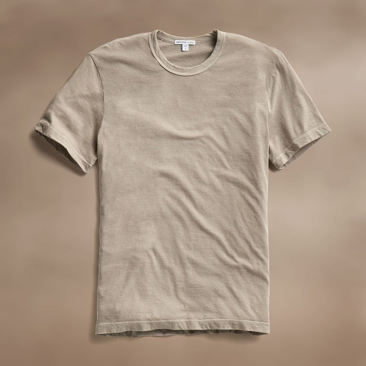 Short Sleeve Crew Neck in Overcast Pigment | James Perse Los Angeles