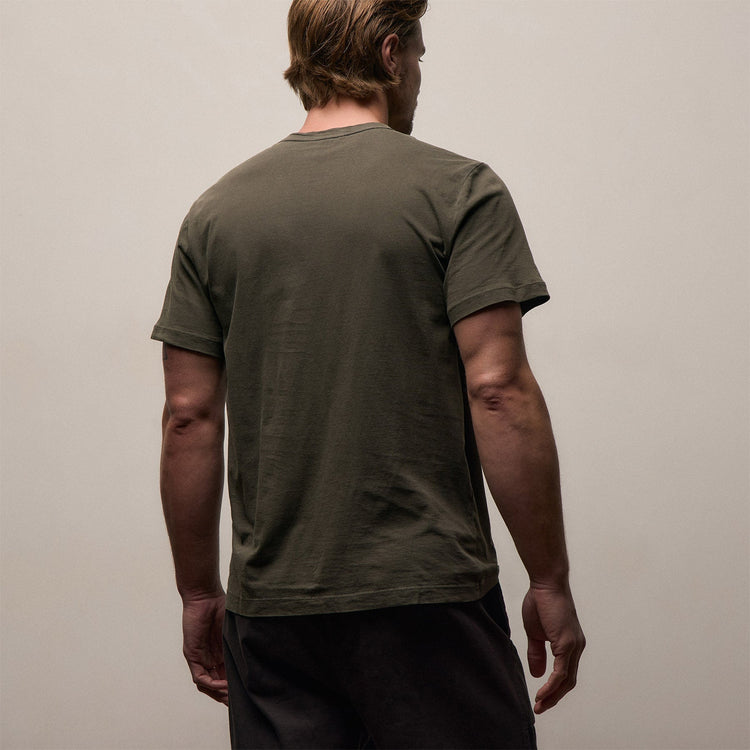 Short Sleeve Crew Neck in Platoon Pigment | James Perse Los Angeles