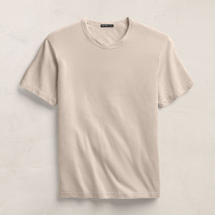Short Sleeve Crew Neck in Pearl Pigment | James Perse Los Angeles