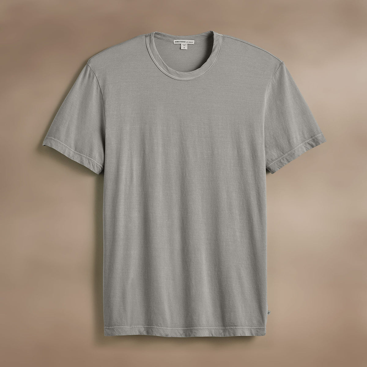 Short Sleeve Crew Neck in Silver Grey Pigment | James Perse Los Angeles