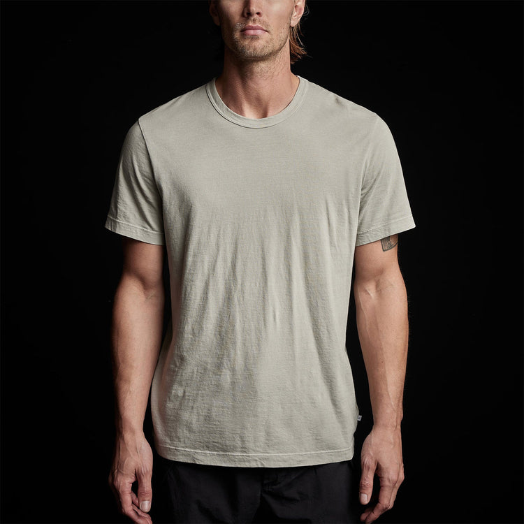 Short Sleeve Crew Neck in Silt Pigment | James Perse Los Angeles